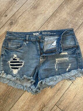 Women’s Jean Shorts, Mossimo High Rise Short Fringe Denim